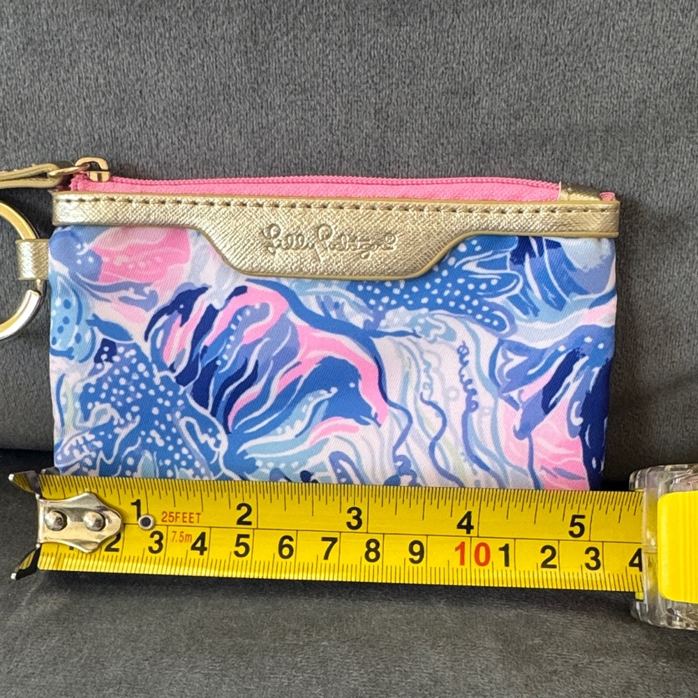 Lilly Pulitzer Vibrant Blue and Pink Pouch - Picture 2 of 8